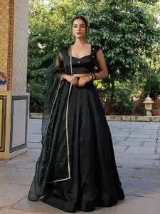 Ragavi Embroidered Sweetheart Neck Ready to Wear Lehenga With Choli & Dupatta