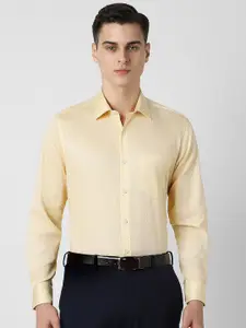 Van Heusen Men Spread Collar Micro Ditsy Printed Cotton Formal Shirt