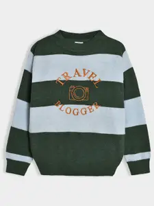 MiArcus Boys Striped Knitted Pullover