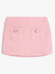 Koton Girls Self-design Pencil Mini Skirts