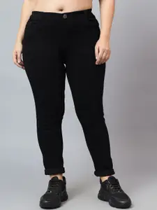 Nifty Women Skinny Fit High-Rise Slash Knee Stretchable Plus Size Jeans