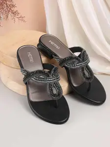 Metro Colourblocked Party Block Sandals