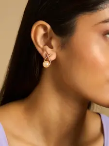 Kushal's Fashion Jewellery Rhodium Gold Zircon Embellished Bridal Adjustable Finger Ring