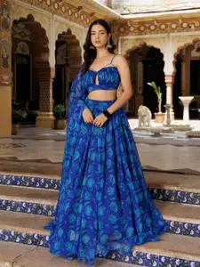 Ragavi Printed Ready to Wear Lehenga & Blouse With Dupatta