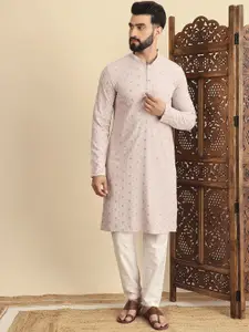 House of Pataudi Embroidered Straight Kurtas