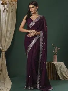 Saree mall Embellished Beads and Stones Sarees