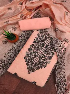 Peachmode Embroidered Unstitched Dress Material