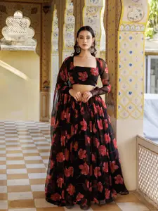 Ragavi Printed Ready to Wear Lehenga & Blouse With Dupatta