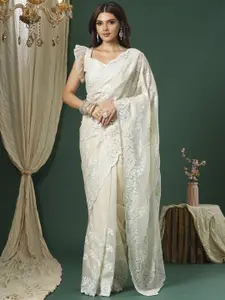 Saree mall Embroidered Floral Organza Saree