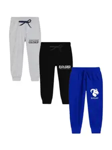 BAESD Boys Pack Of 3 Printed Cotton Mid Rise Joggers 3-COMB18-TRA-Multi Color