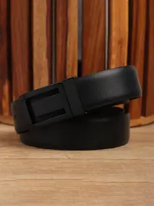 WINSOME DEAL  Men Push Pin Closure Textured Formal Belt