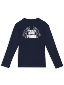 Puma MID 90s Boys Printed Relaxed Fit Cotton T-Shirts