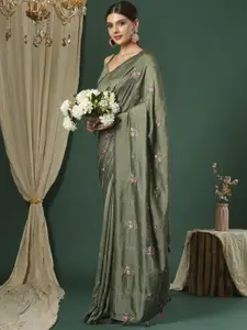Saree mall Floral Silk Blend Sarees