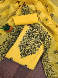 Peachmode Embroidered Unstitched Dress Material