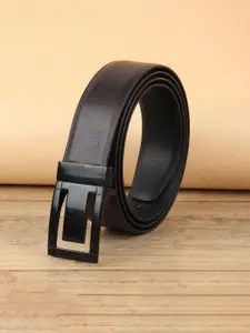 WINSOME DEAL Men Push Pin Textured Formal Belt