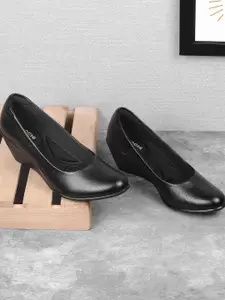 Mochi Textured Wedge Heel Pumps