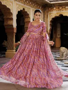 Ragavi Printed Ready to Wear Lehenga & Blouse With Dupatta