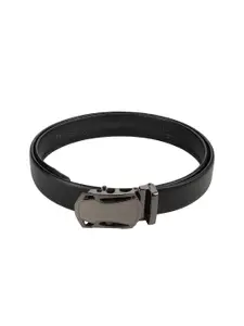WINSOME DEAL Men Textured Slider Buckle Closure Formal Belt
