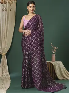 Saree mall Ethnic Motifs Poly Chiffon Sarees