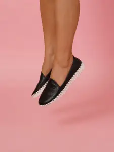 Sherrif Shoes Women Ballerinas Flats With Lacer Cut