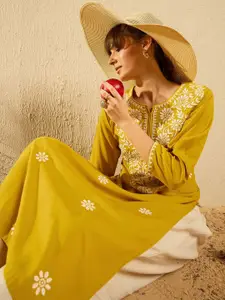 Indo Era Women Floral Kurta