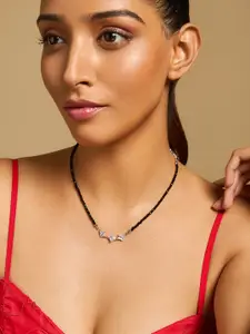 Kushal's Fashion Jewellery Rhodium-Plated Necklace