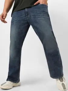 Urbano Plus Men Bootcut Low Distress Light Fade Stretchable Jeans