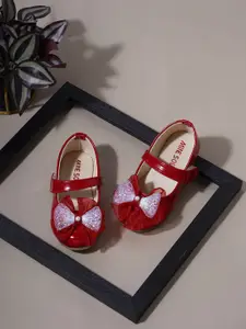 Minesole Girls Bow Detailed Ballerinas