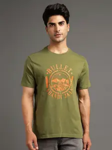 Royal Enfield Men Typography Printed Pockets T-shirt