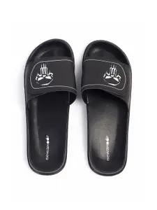 Bewakoof Men Printed Rubber Sliders