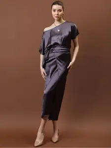 Athena Wrap Midi Skirt