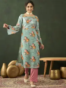 Sangria Printed Straight Kurtas
