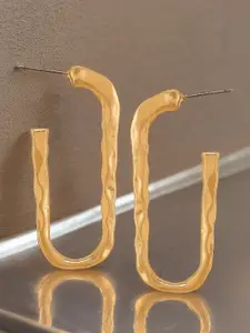 OOMPH Geometric Half Hoop Earrings