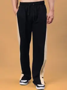 WEARDUDS Men Colorblocked Relaxed-Fit Track Pants