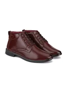 BERSACHE Men Leather Derbys