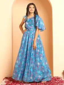 BAESD Girls Floral Printed Ready to Wear Lehenga Choli