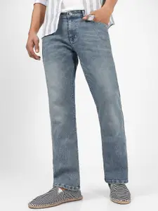 Urbano Fashion Men Bootcut Low Distress Heavy Fade Stretchable Jeans