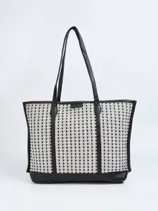 max Geometric Half Moon Satchel with Tasselled