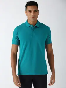 Peter England Men Polo Collar Applique T-shirt