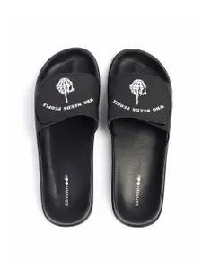 Bewakoof Men Printed Rubber Sliders