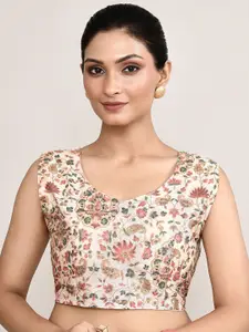 Manu Designer Embroidered Saree Blouse