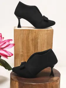 JM Looks Women Slim Heeled Pumps With Bows