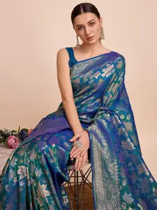 Satrani Woven Design Zari Pure Silk Banarasi Saree