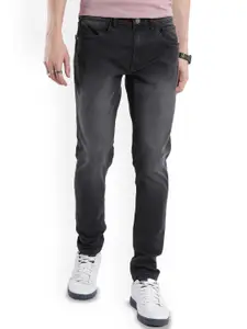 WROGN Men Comfort Tapered Fit Low Distress Heavy Fade Jeans