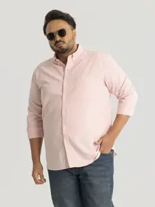 Snitch Plus Size Men Classic Opaque Checked Casual Shirt