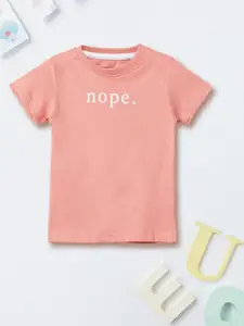 max Boys Typography Applique T-shirt