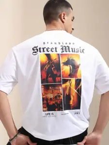 HIGHLANDER Men Printed Raw Edge T-shirt