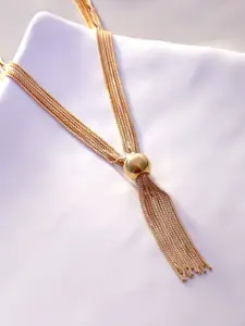 SOHI Brass Gold-Plated Necklace