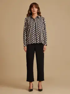Kazo Women Opaque Printed Casual Shirt