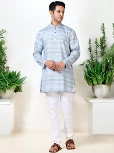 TATTVA Men Thread Work Kurta